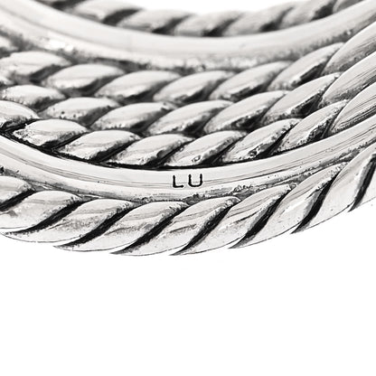 David Yurman Sterling Silver 18K Yellow Gold Double X Crossover Ring 57 8 5 of 5