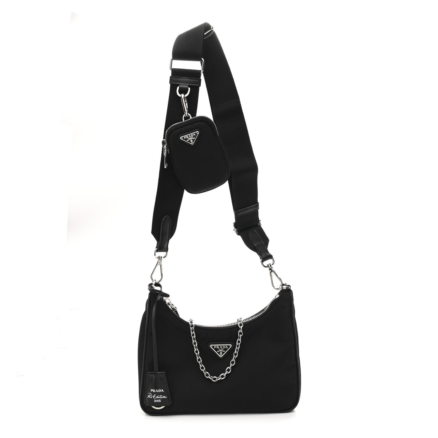 Prada Nylon Re-Edition 2005 Shoulder Bag Black 1 of 10