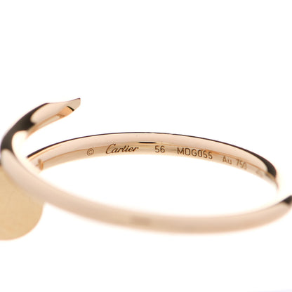 Cartier 18K Yellow Gold Small Juste Un Clou Ring 56 7.5 4 of 6