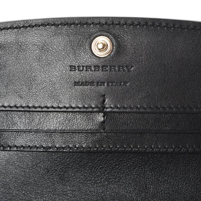 Burberry Calfskin House Check Porter Continental Wallet Black 6 of 10