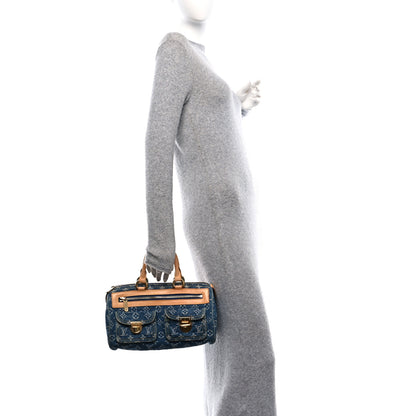 Louis Vuitton Monogram Denim Neo Speedy Blue 3 of 12