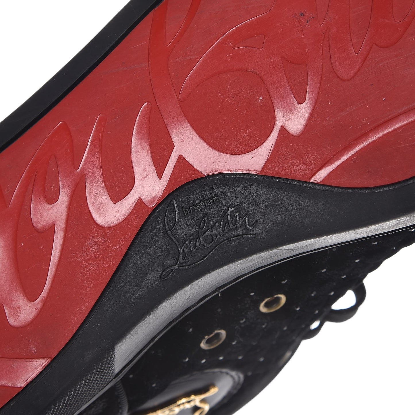 Suede Velvet Jeweled Flat Sneakers 38.5 Black