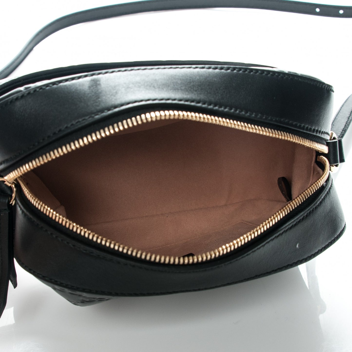 Guccissima Signature Small Camera Bag Black