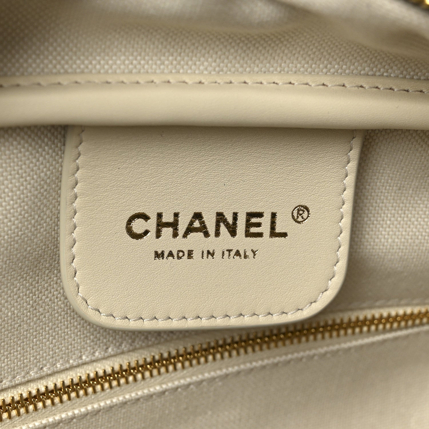 Chanel Suede Calfskin Large Perfect Bowling Bag Dark Beige 11 of 18
