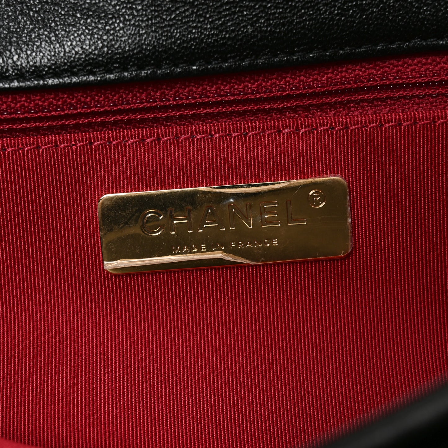 Lambskin Quilted Large Chanel 19 Flap Black