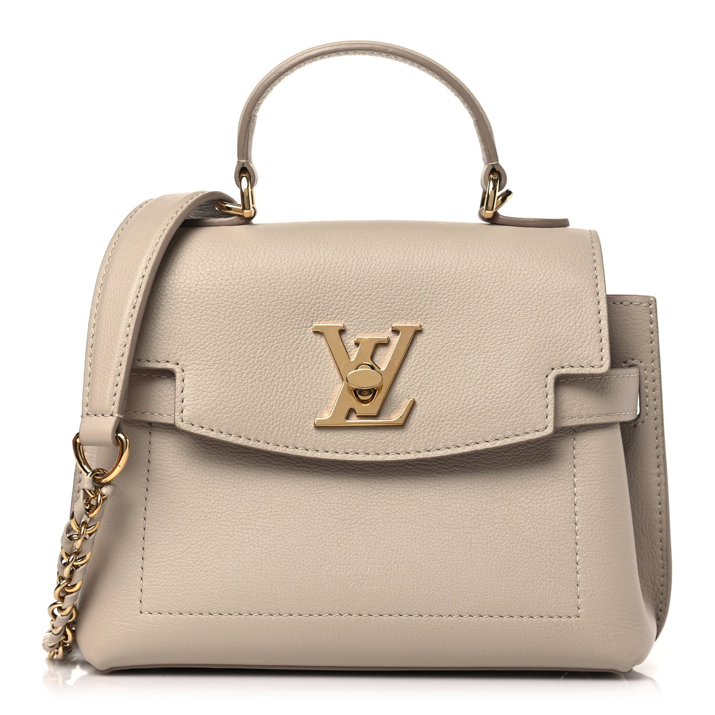 Soft Calfskin Mini Lockme Ever Greige