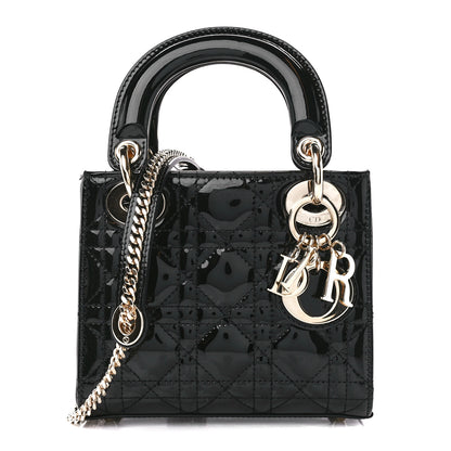 Christian Dior Patent Cannage Mini Lady Dior Black 1 of 10