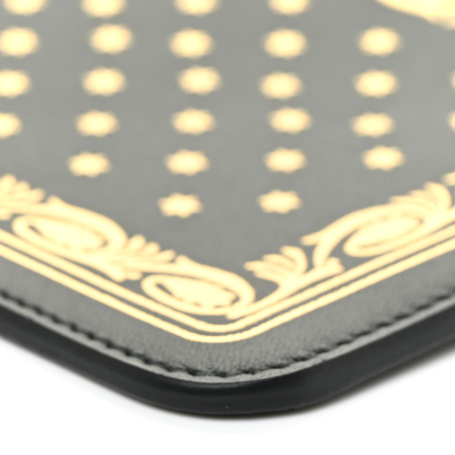 Gucci X SEGA Calfskin GUCCY Stars Sunglasses Case Black Gold 7 of 8