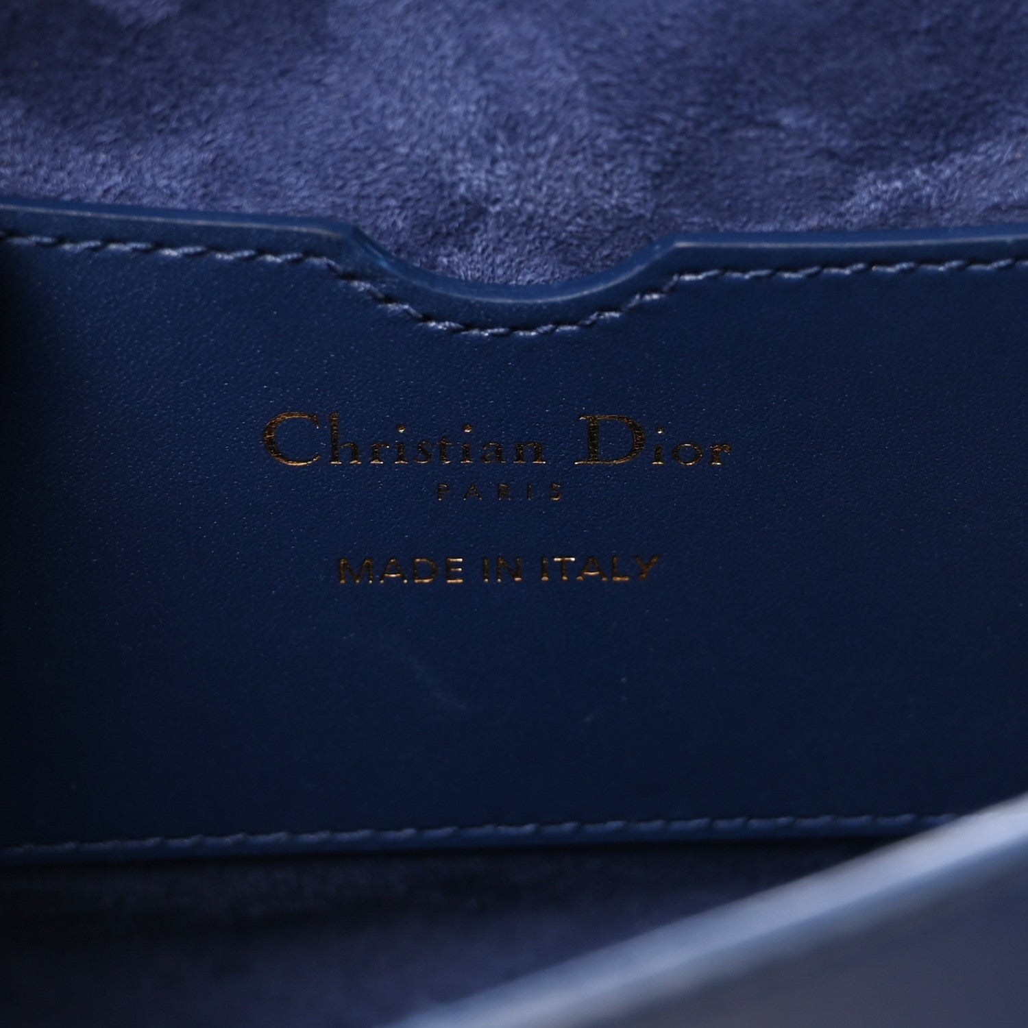 Christian Dior Box Calfskin Medium Bobby Flap Blue 6 of 10