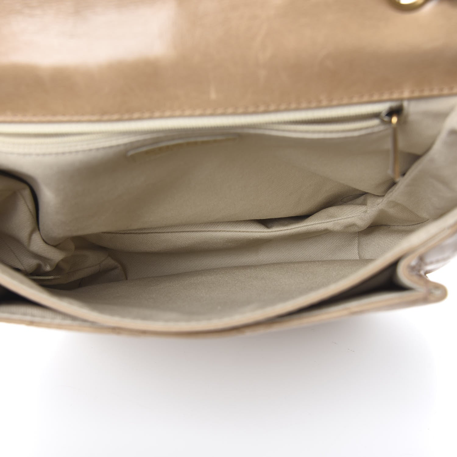 Chanel Glazed Calfskin Quilted Medium Bubble CC Flap Beige 5 of 14