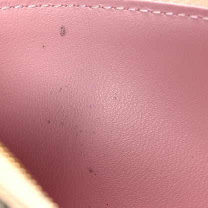 Louis Vuitton Damier Azur Felicie Chain Wallet Zippered Insert Rose Ballerine 8 of 9