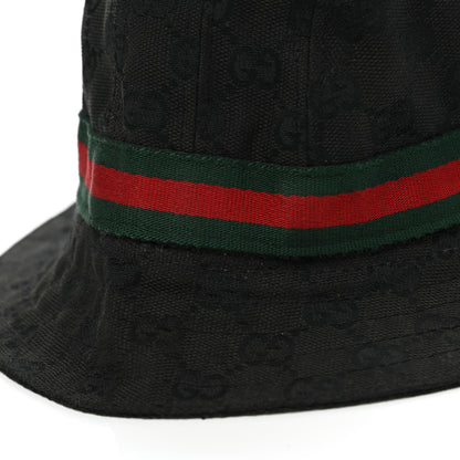 Gucci Monogram Web Bucket Hat M Black 12 of 12