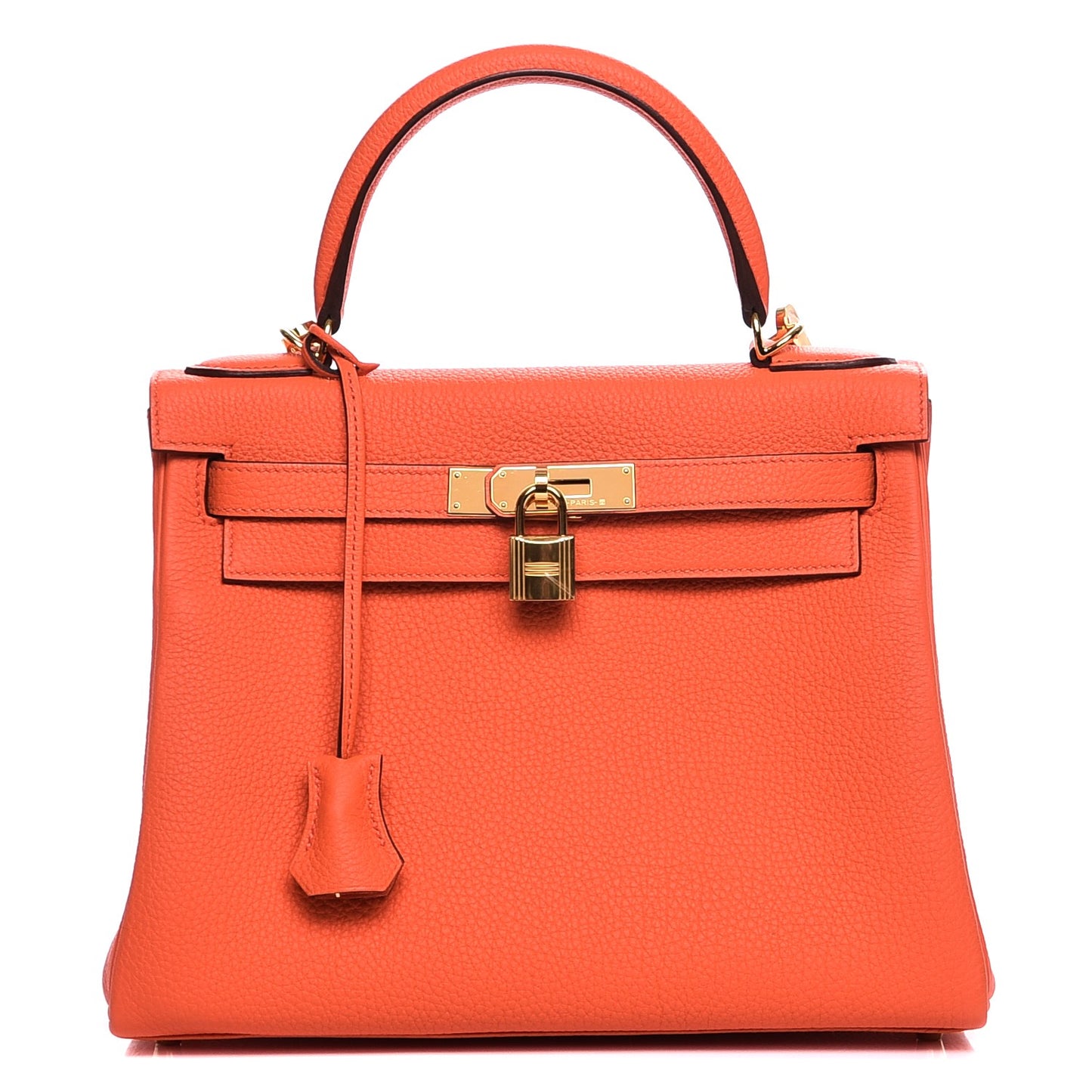 Togo Kelly Retourne 28 Orange Poppy