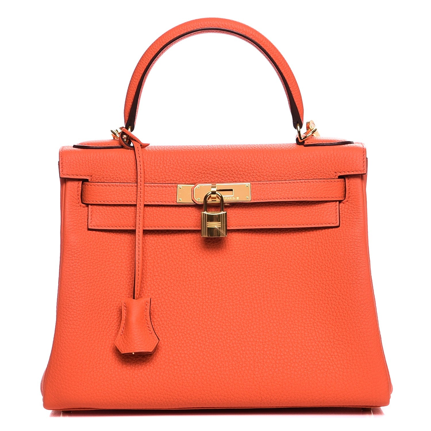 Hermes Togo Kelly Retourne 28 Orange Poppy 1 of 31