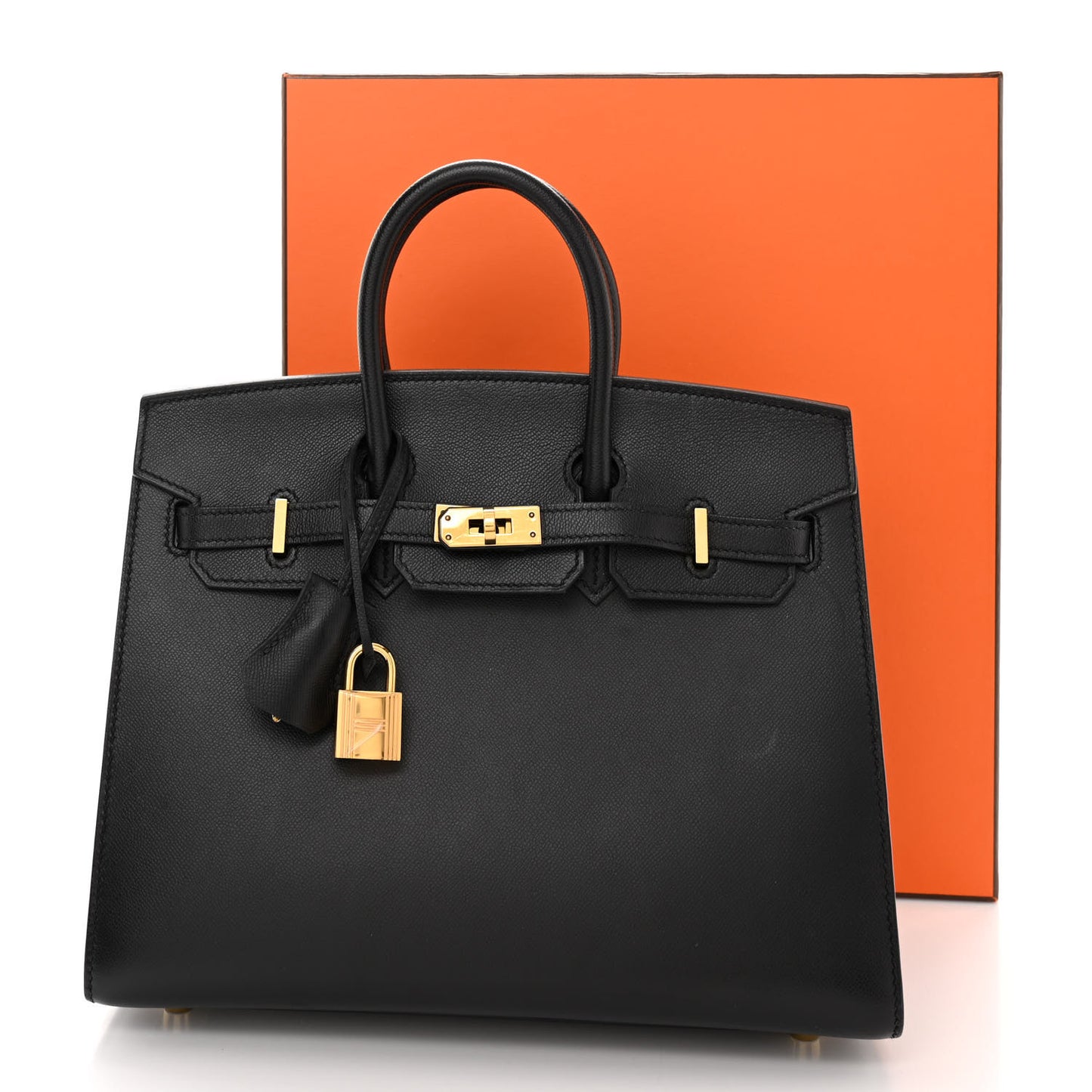 Madame Calfskin Birkin Sellier 25 Black