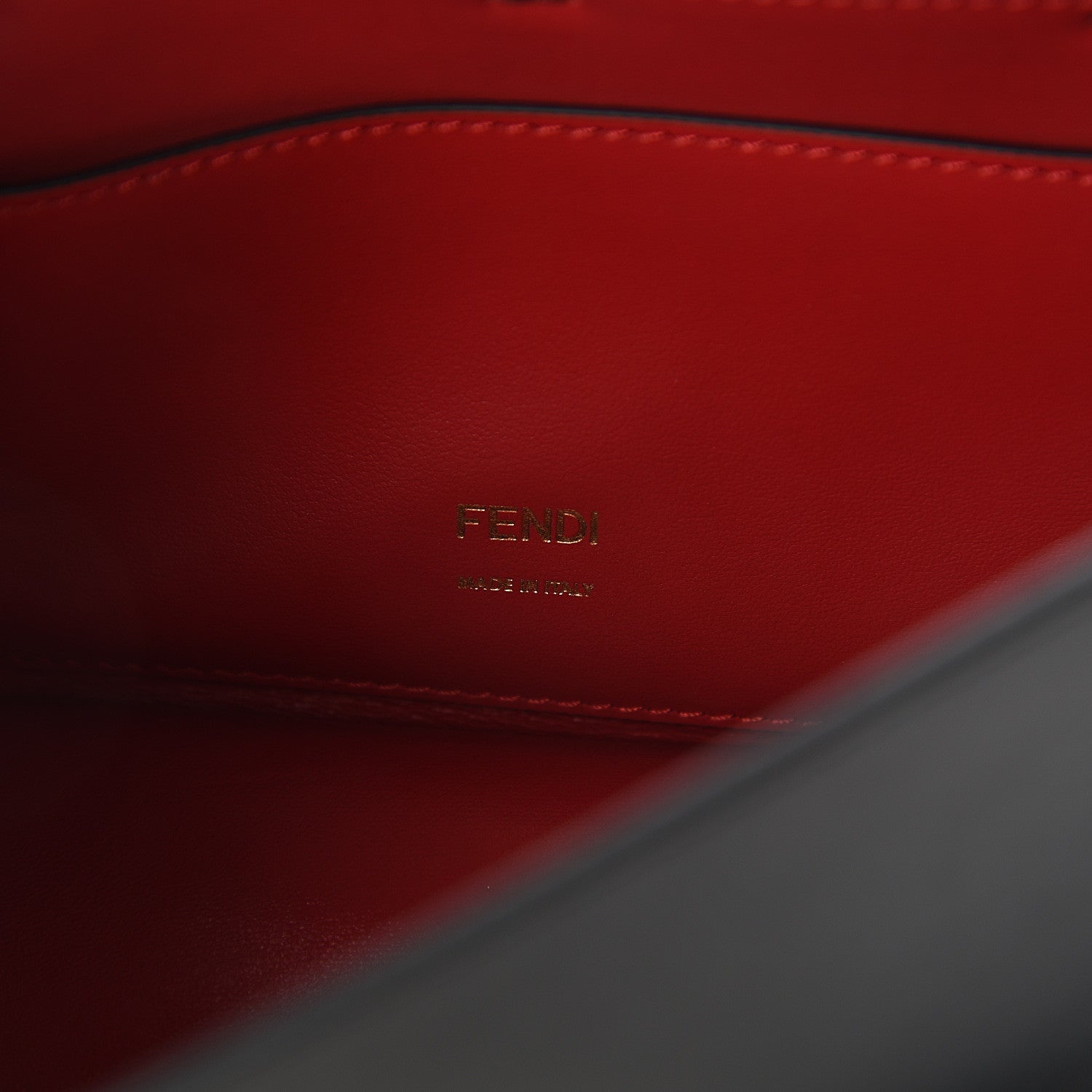 Fendi Vitello Grace Matte Small Kan U Shoulder Bag Black 5 of 7