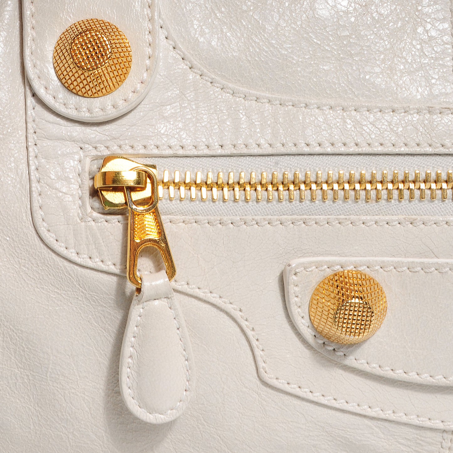 Chevre Giant 21 Gold Hardware Brief White