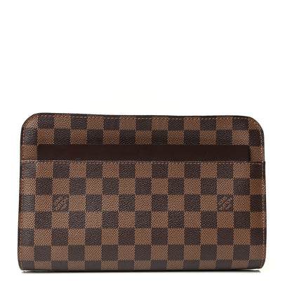 Louis Vuitton Damier Ebene Pochette Saint Louis Clutch 1 of 6