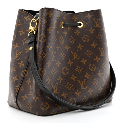 Louis Vuitton Monogram Neonoe MM Black 3 of 12