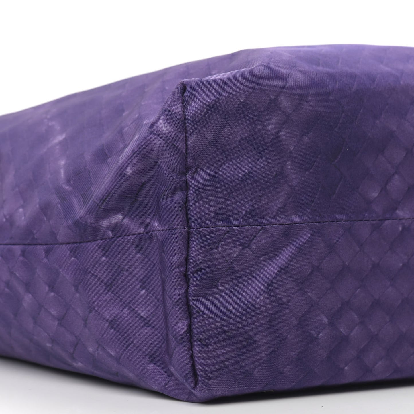 Nylon Intrecciolusion Vertical Tote Plum