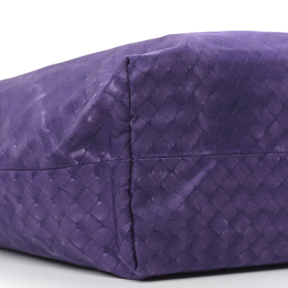 Bottega Veneta Nylon Intrecciolusion Vertical Tote Plum 10 of 12