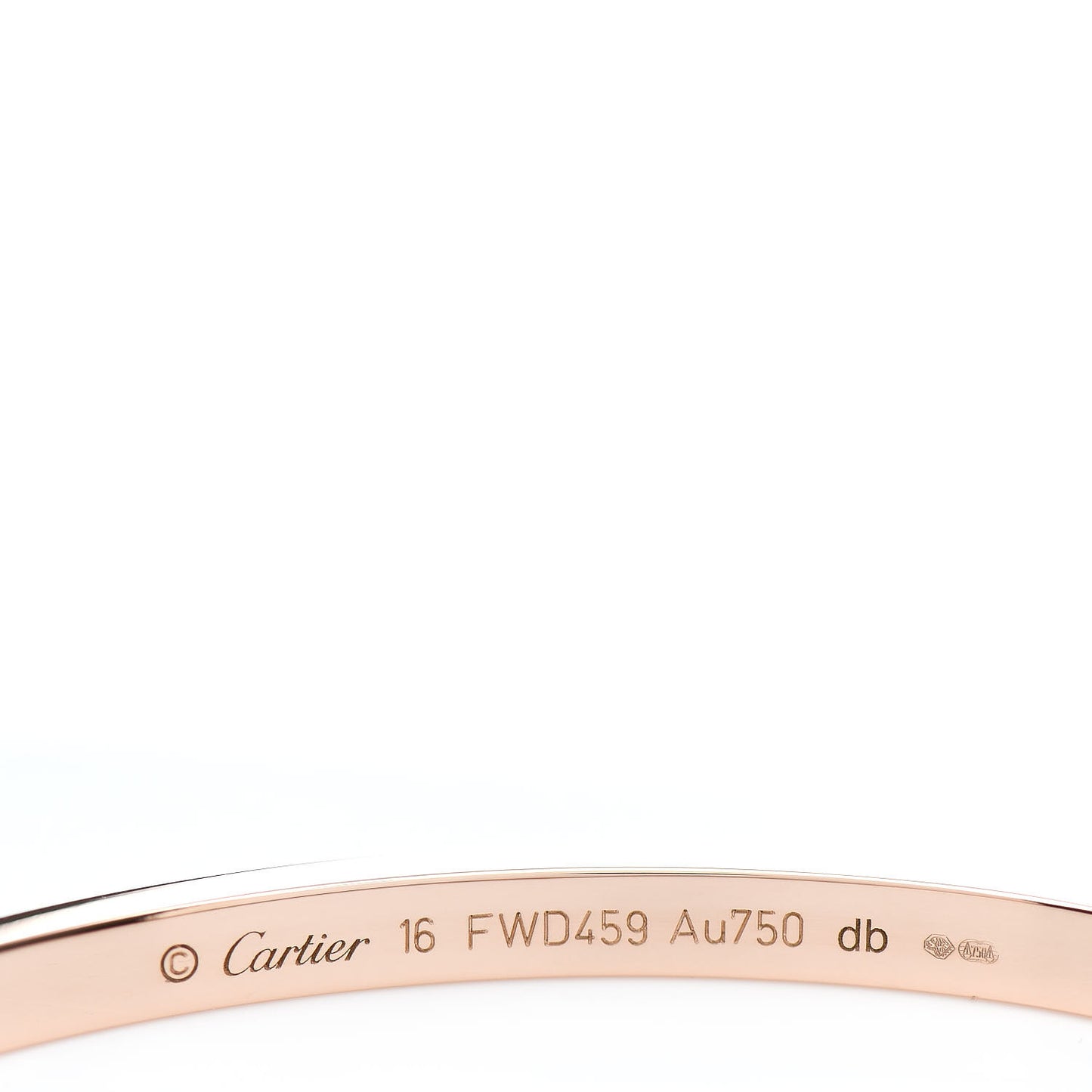 18K Pink Gold Small LOVE Bracelet 16