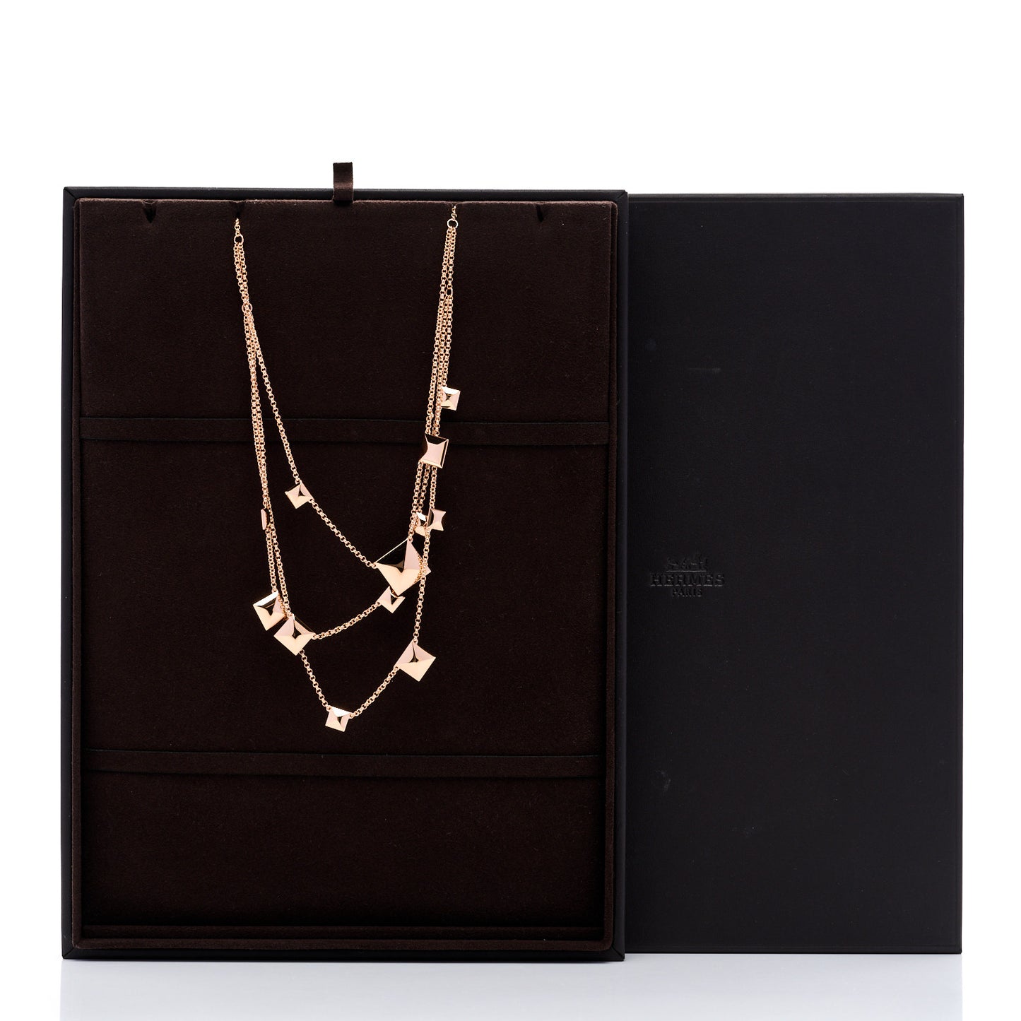 18K Rose Gold Clou d'H Multistrand Necklace