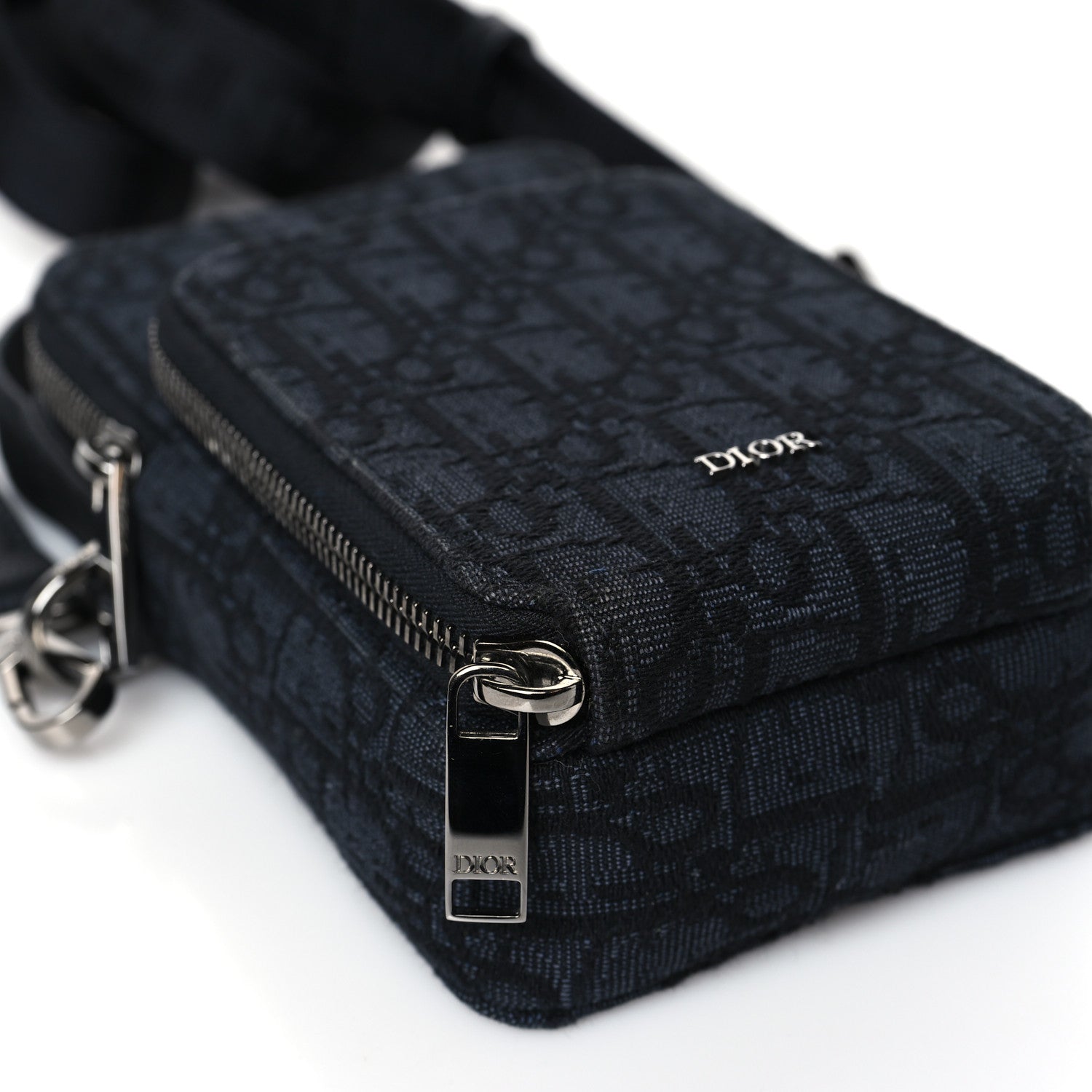 Christian Dior Oblique Micro Rider Pouch Black 8 of 9