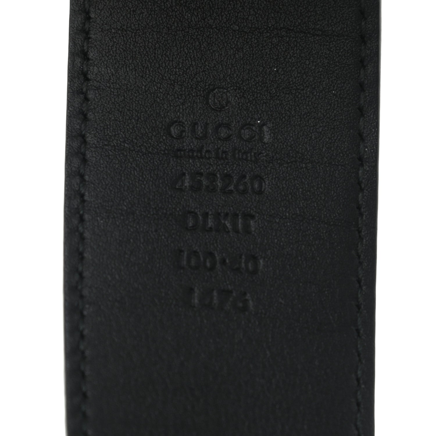 Gucci Moon Calfskin Pearl Double G 40mm Belt 100 40 Black Cream 5 of 7