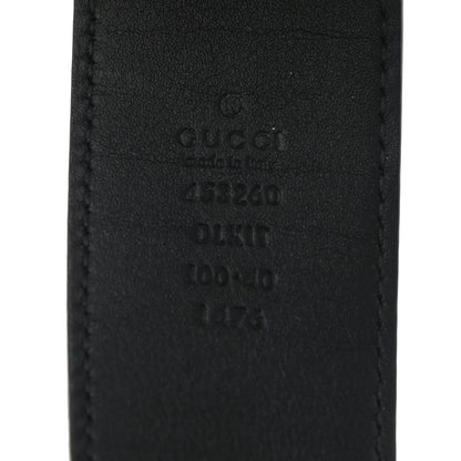 Gucci Moon Calfskin Pearl Double G 40mm Belt 100 40 Black Cream 5 of 7
