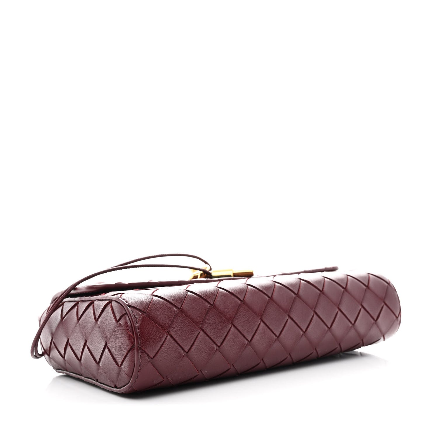 Nappa Intrecciato Mini Andiamo Crossbody Bag Barolo