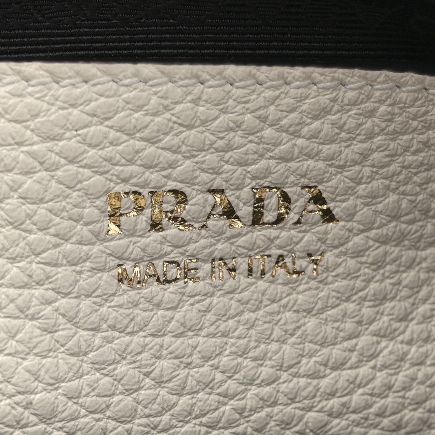 Prada Vitello Daino Soft Medium Double Zip Shoulder Bag White