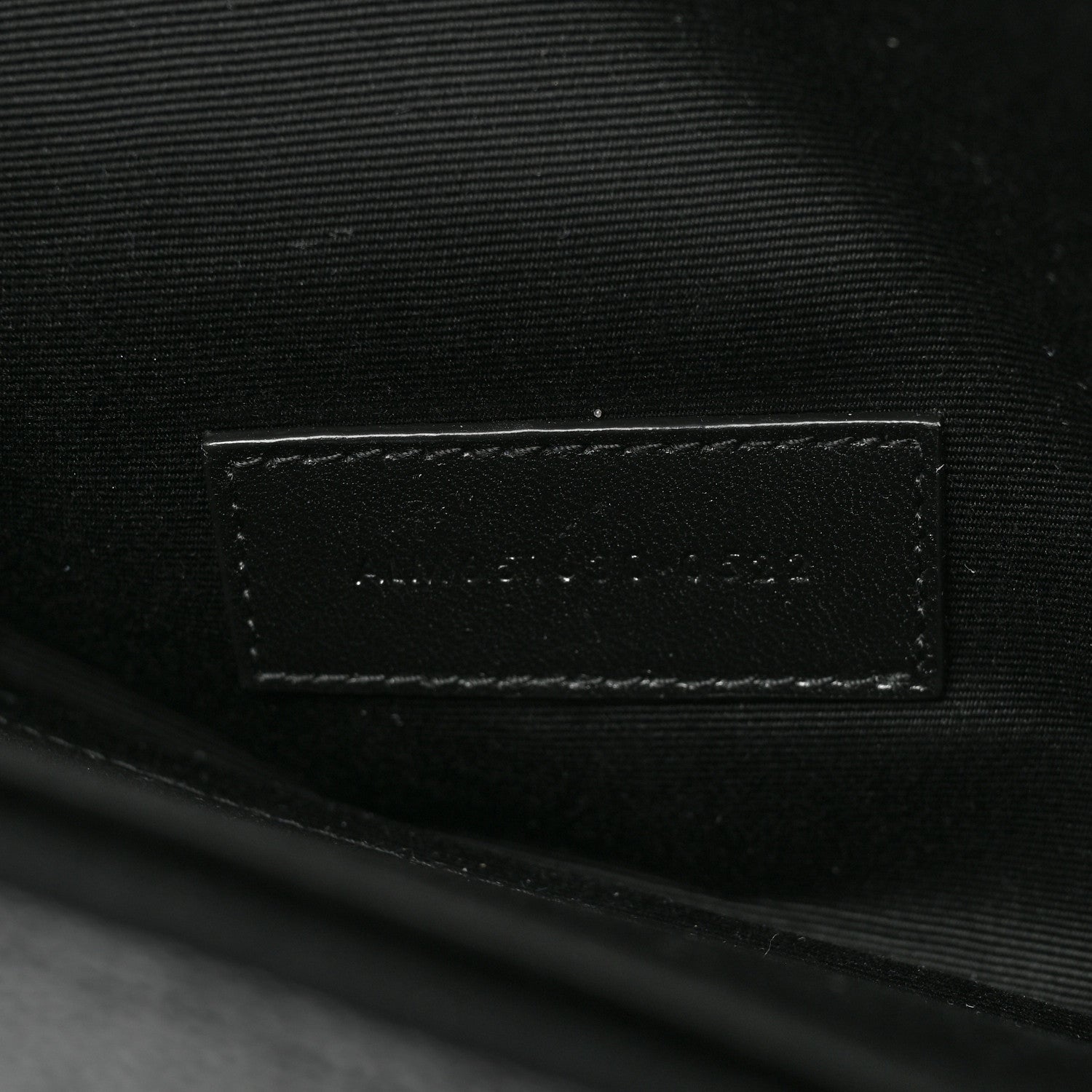 Saint Laurent Grain De Poudre Textured Mixed Matelasse Triquilt Monogram Clutch Black 8 of 8