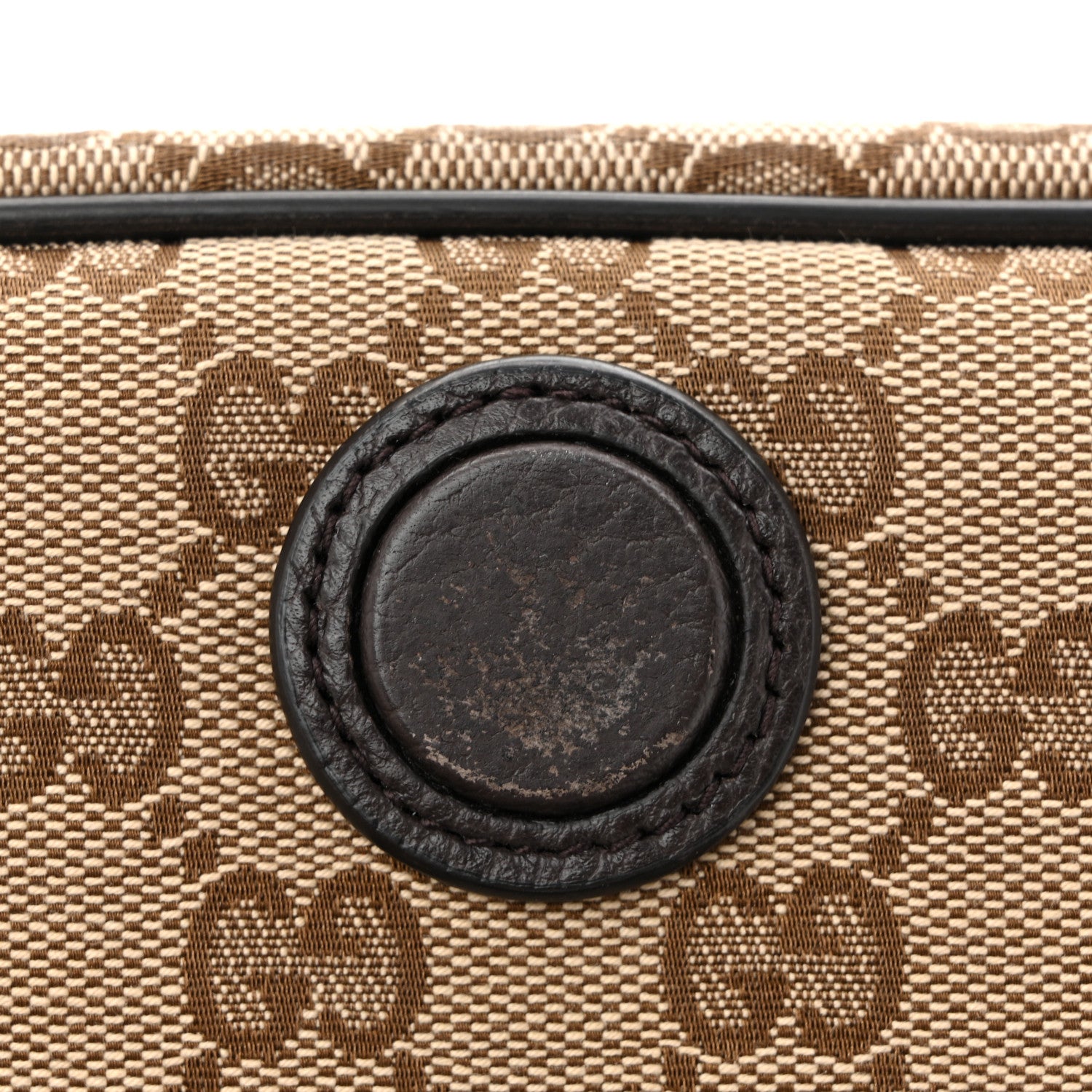 Gucci Monogram Flap Messenger Bag Beige Dark Brown 11 of 12