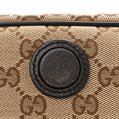 Gucci Monogram Flap Messenger Bag Beige Dark Brown 11 of 12