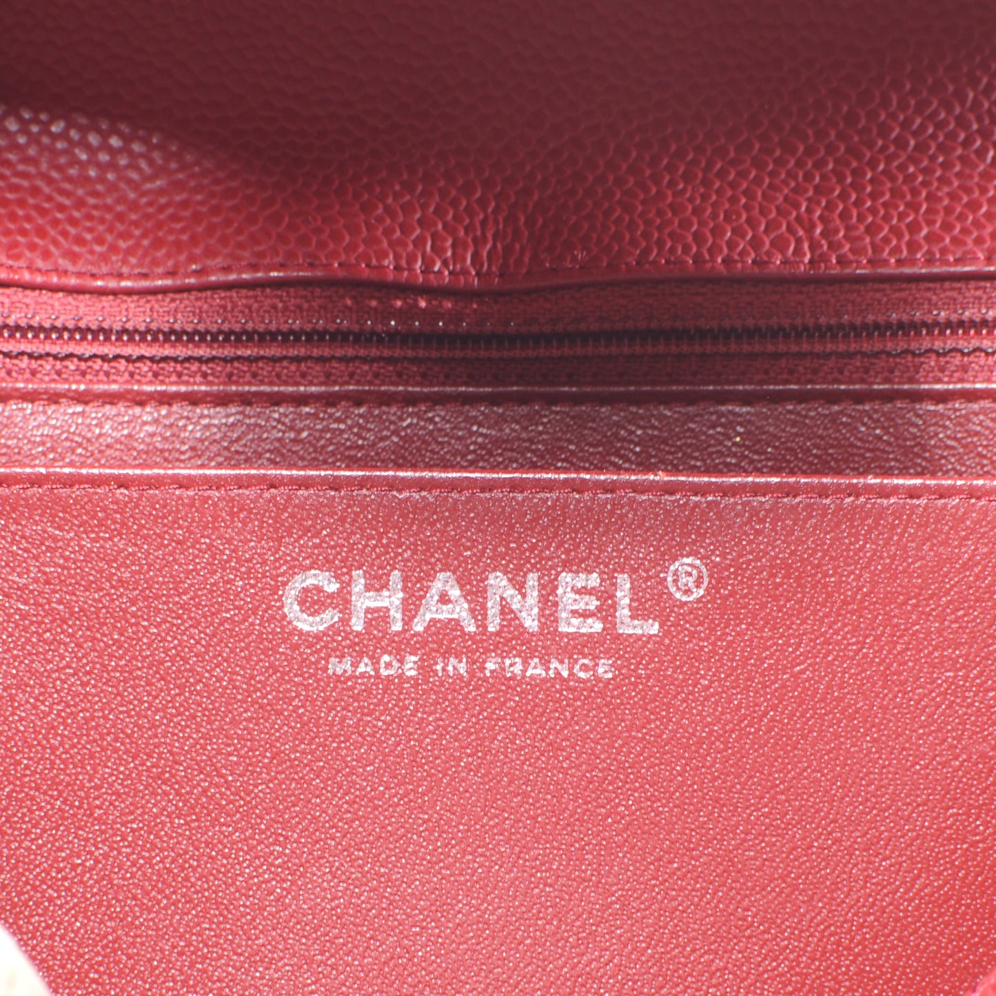 Caviar Jumbo Single Flap Red