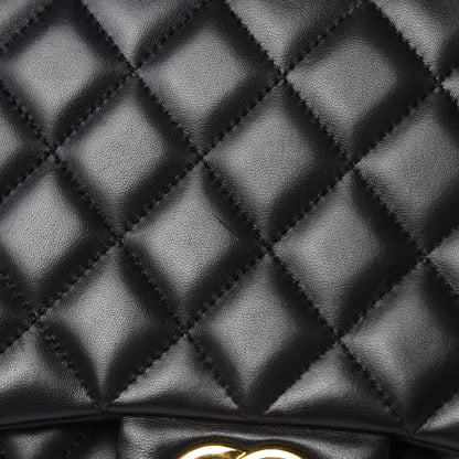 Chanel Lambskin Quilted Maxi Double Flap Black 16 of 18