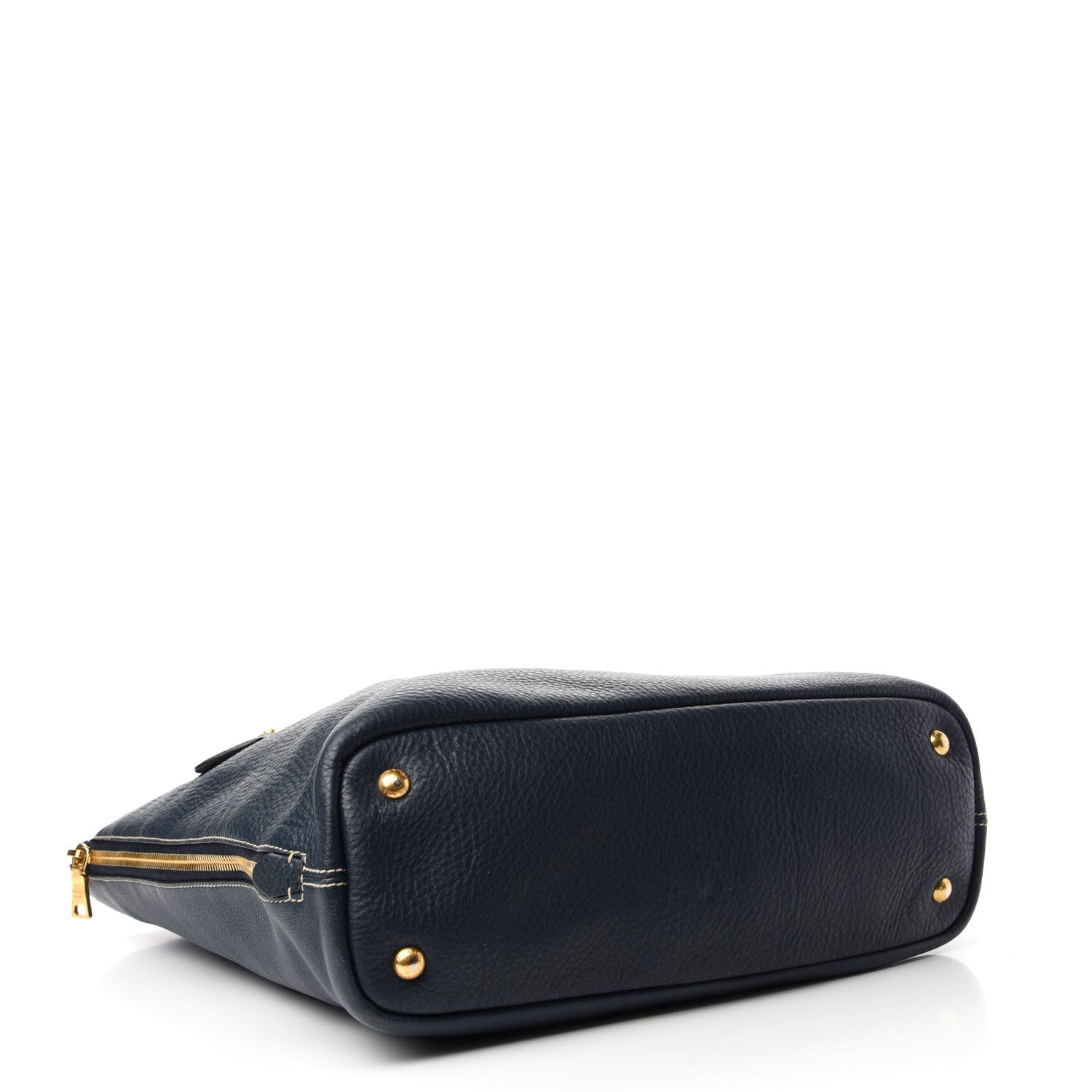 Prada Vitello Daino Side Zip Tote Baltico 4 of 11