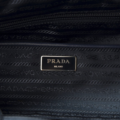 Prada Tessuto Nylon Saffiano Floral Print Tote Bluette Dis Primule 8 of 9