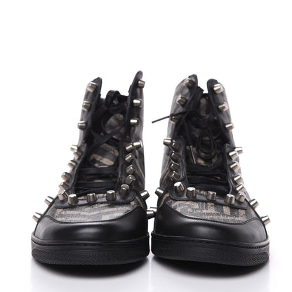 Gucci GG Supreme Monogram Caleido Studded Mens High Top Sneakers 10 Black 2 of 7
