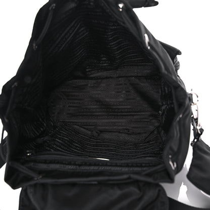 Prada Tessuto Nylon Saffiano Medium Backpack Black 6 of 16