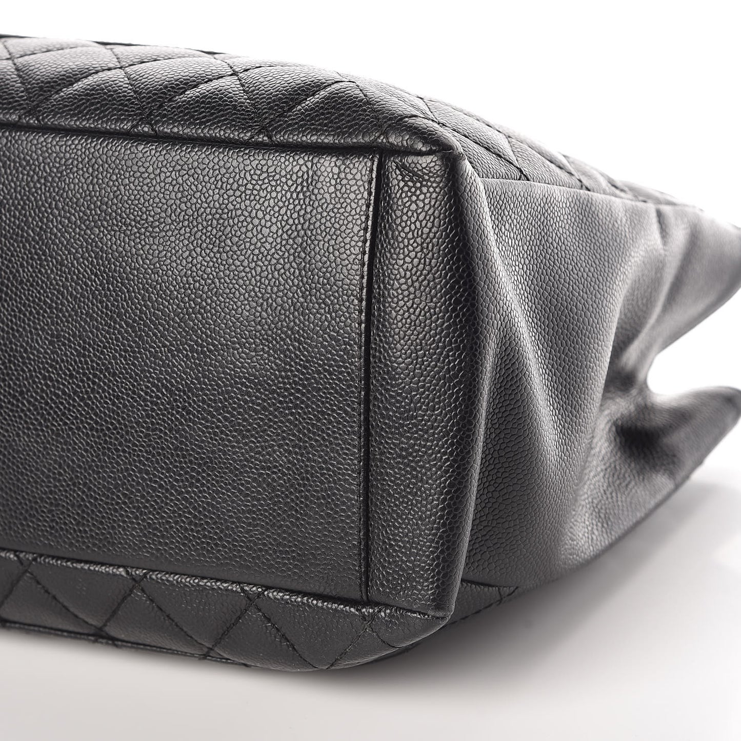 Caviar Quilted Grand Shopping Tote GST Black