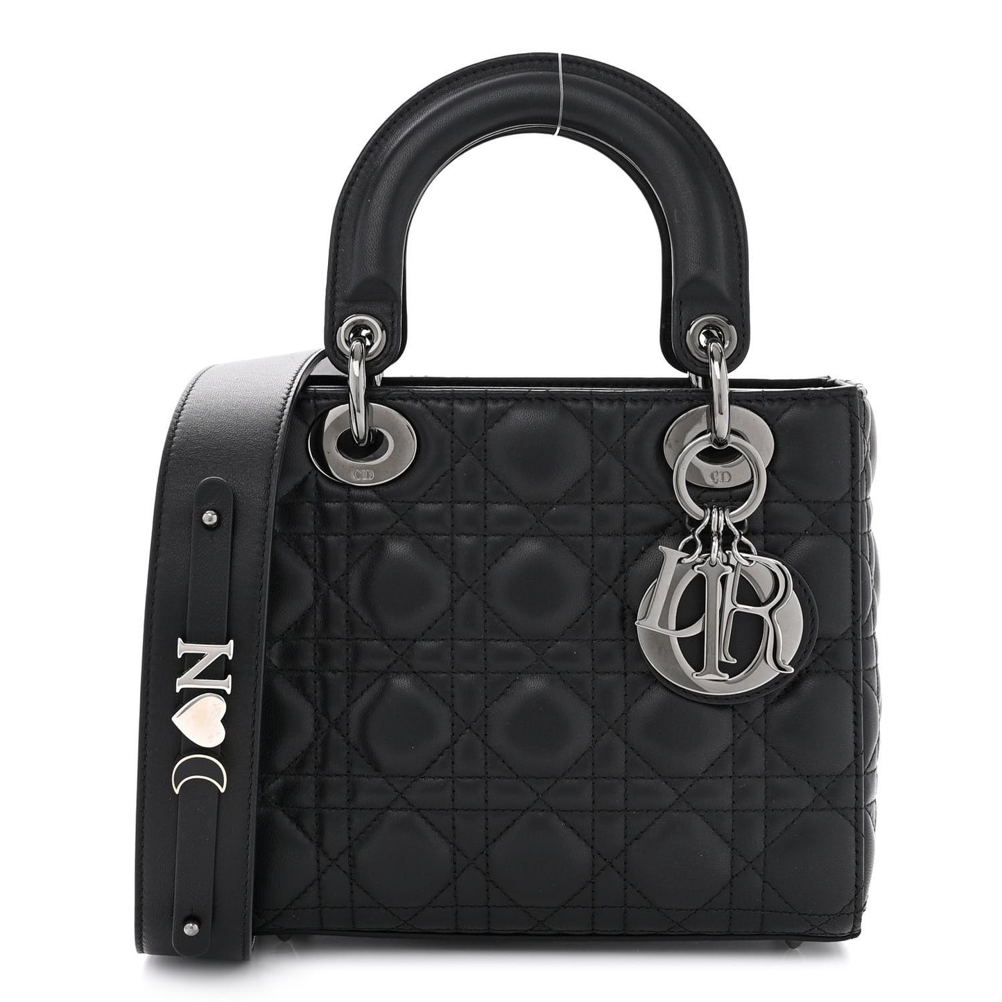 Lambskin Cannage Small My ABCDior Lady Dior Black