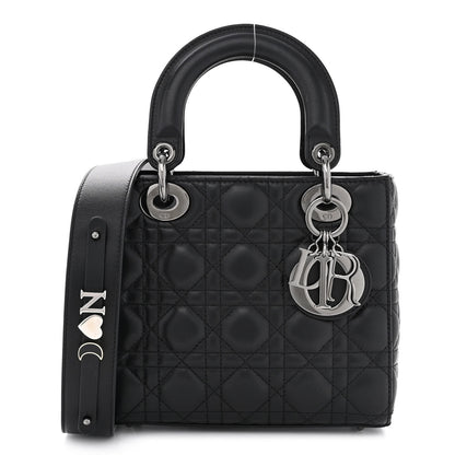 Christian Dior Lambskin Cannage Small My ABCDior Lady Dior Black 1 of 13