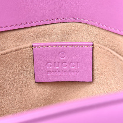 Gucci Calfskin Matelasse Mini GG Marmont Shoulder Bag Candy Mousse 6 of 14
