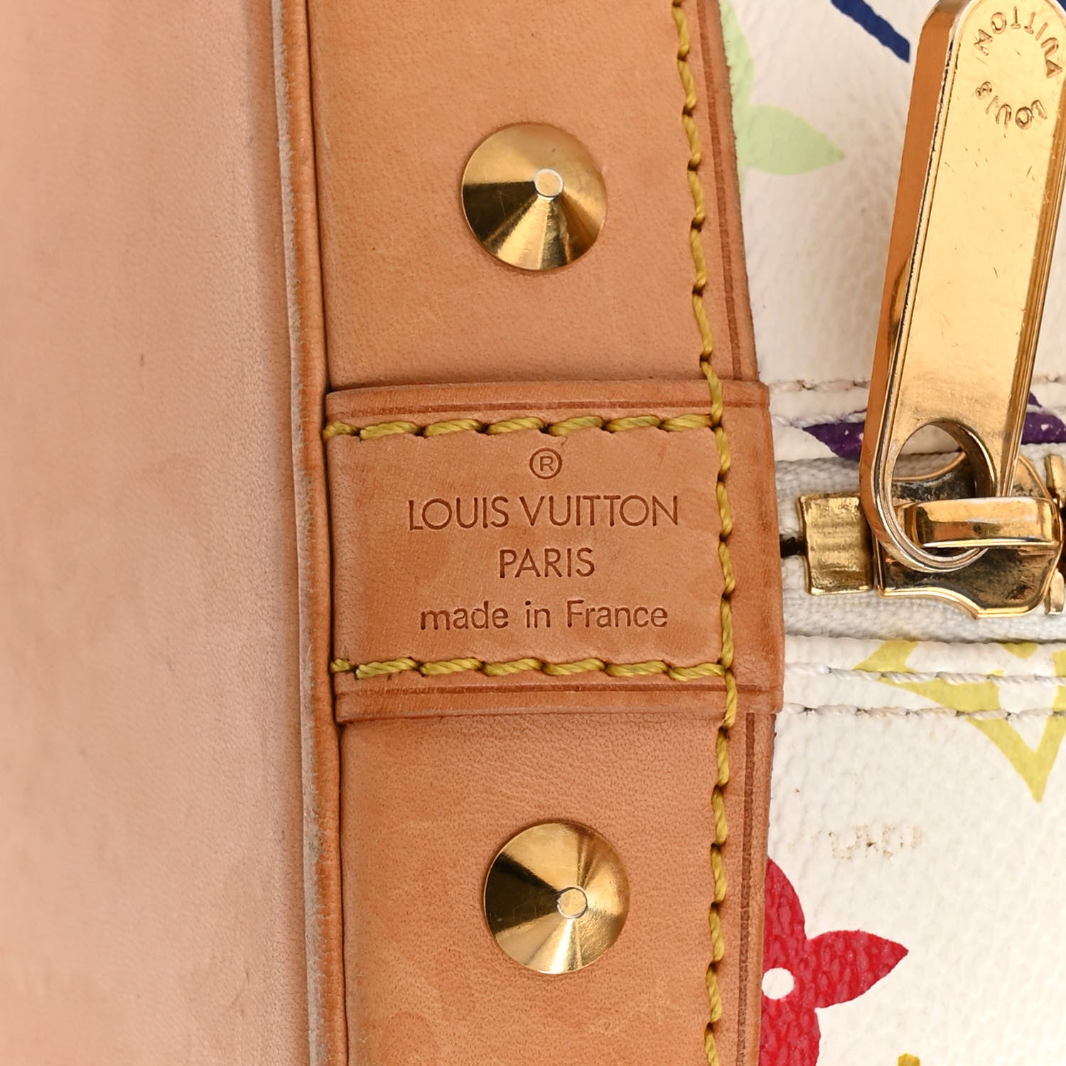 Louis Vuitton Monogram Multicolor Alma White 6 of 11