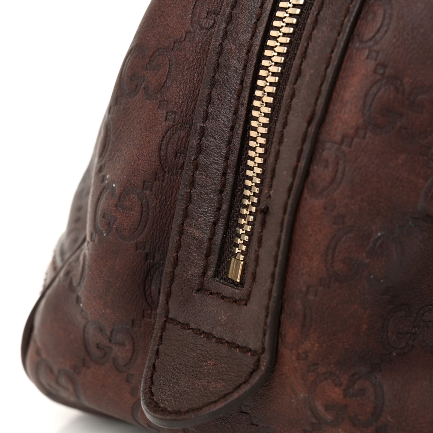Guccissima Small Princy Satchel Brown
