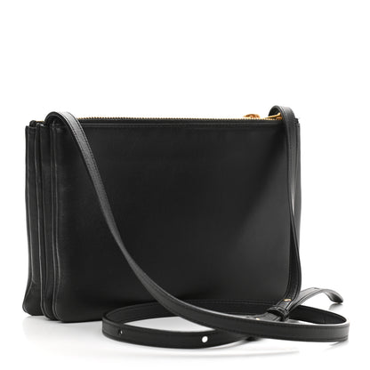 Celine Lambskin Small Trio Crossbody Bag Black 3 of 13