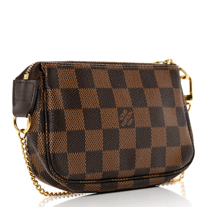 Louis Vuitton Damier Ebene Complice Trunks and Bags Mini Pochette Accessories Red 3 of 8