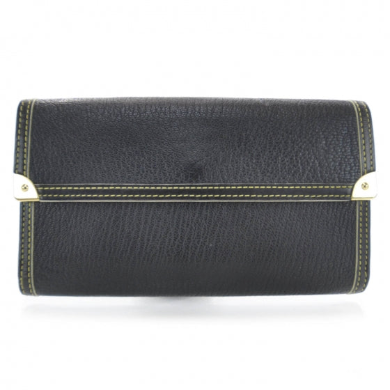 Louis Vuitton Suhali Porte Tresor International Wallet Black 1 of 6